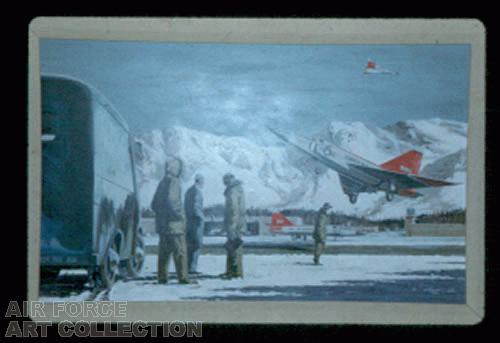 F-102 Touching Down-Alaska